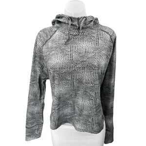 The North Face Flash Dry Womens Gray Long Sleeve Hooded Hoodie Sweatshirt Top XL